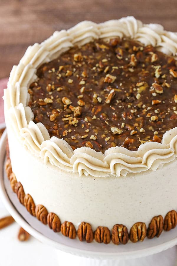 Pecan Pie Layer Cake Amazing Thanksgiving Dessert Idea