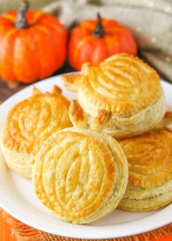 Pumpkin Spice Pumpkin Pastries on plate