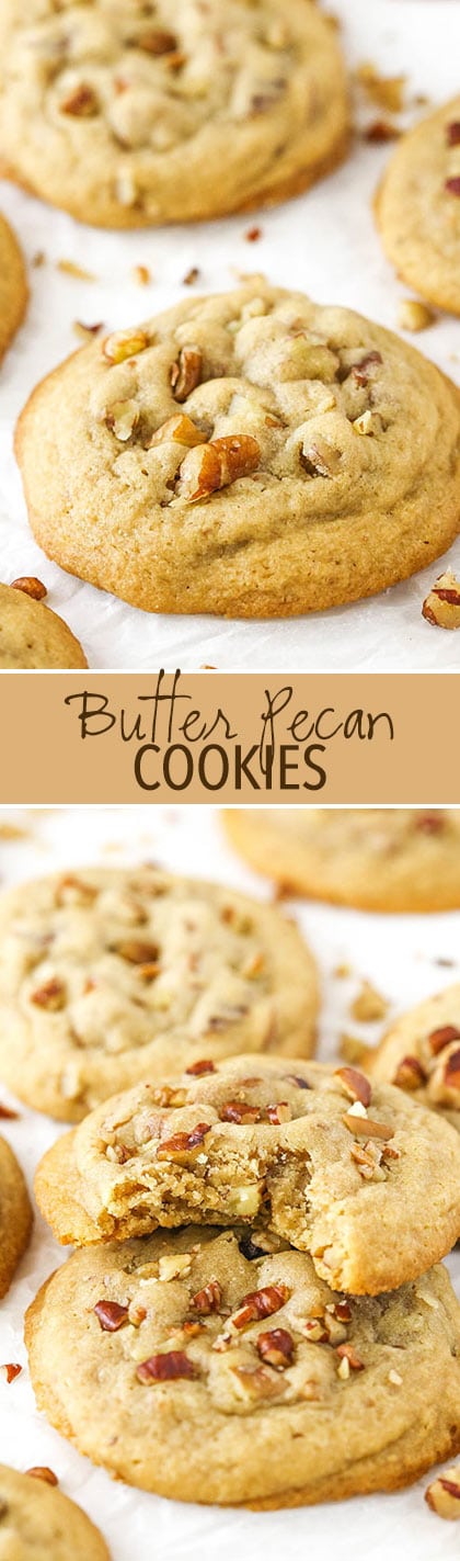 Butter Pecan Cookies - soft, chewy and delicious!