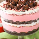 Peppermint Cheesecake Brownie Trifle recipe