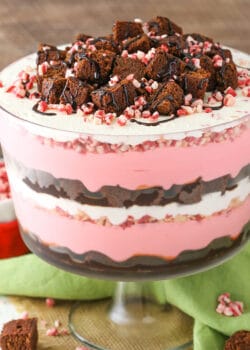 Peppermint Cheesecake Brownie Trifle recipe