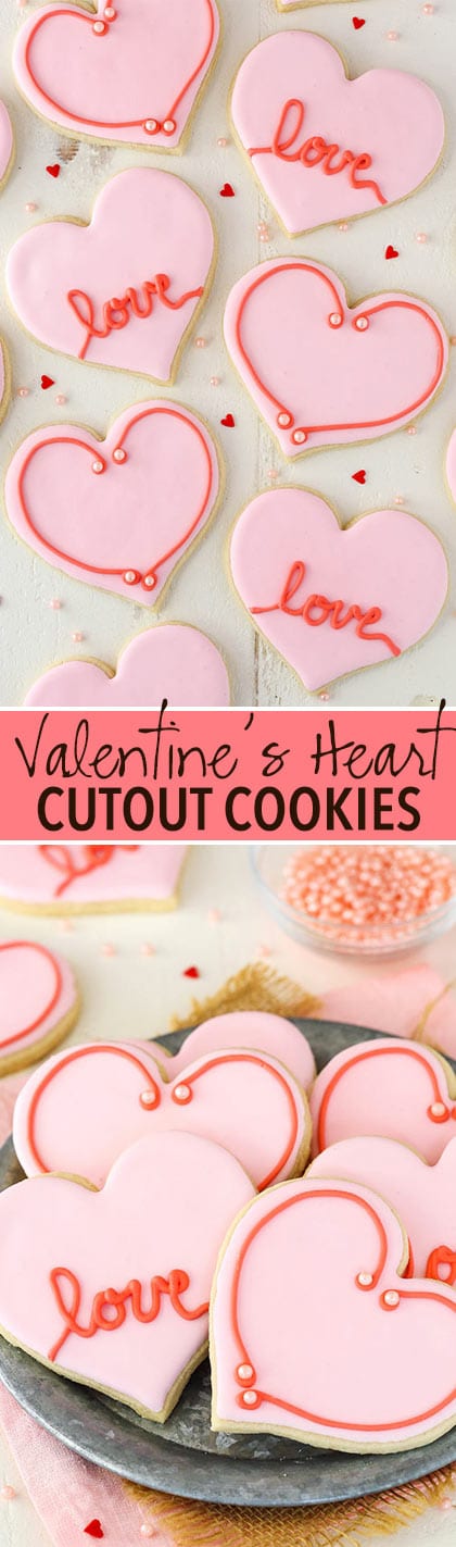 Valentine's Day Heart Cutout Cookies