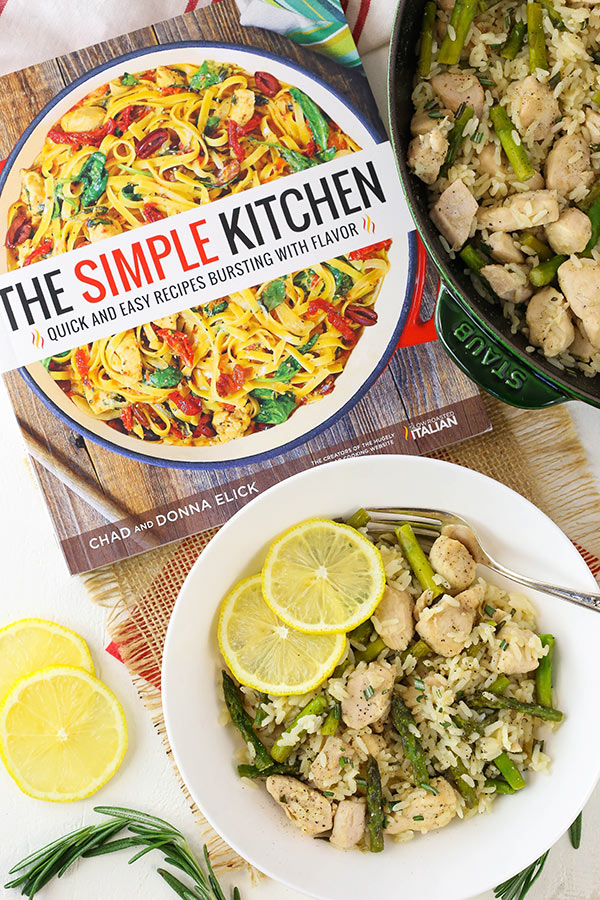 Lemon Rosemary Chicken and Rice -with The Simple Kitchen recipe book