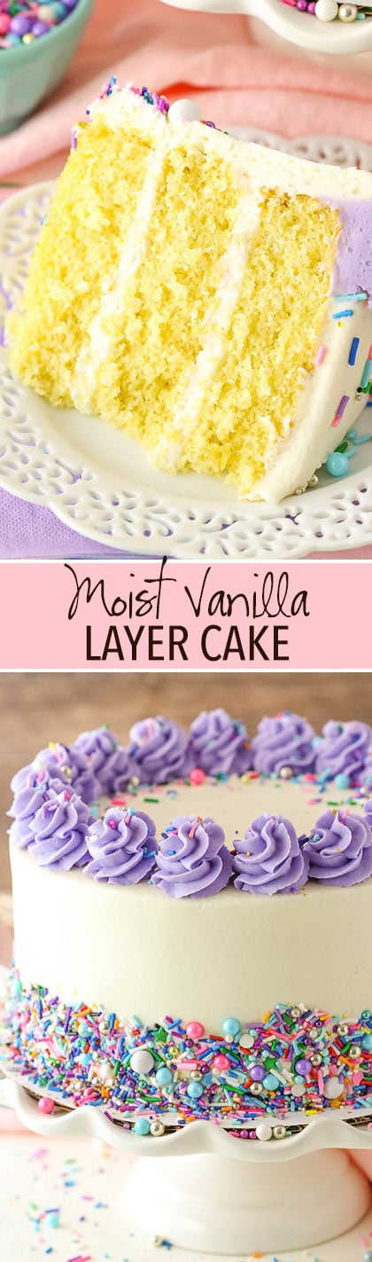 Moist Vanilla Layer Cake