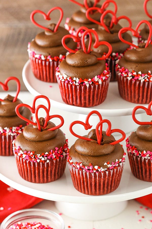 Red Velvet Cupcakes with Chocolate Cream Cheese Frosting recipe