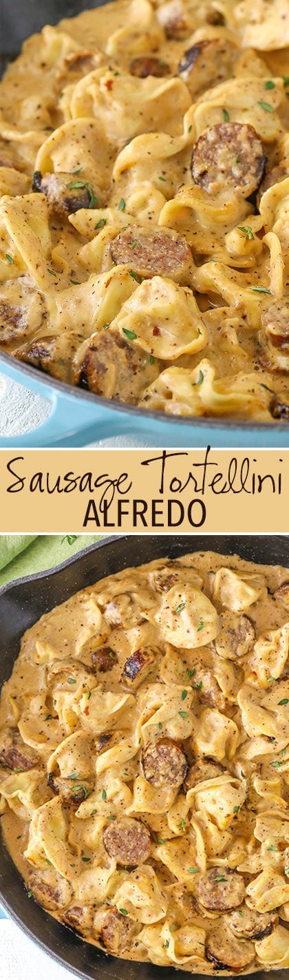 Sausage Tortellini Alfredo