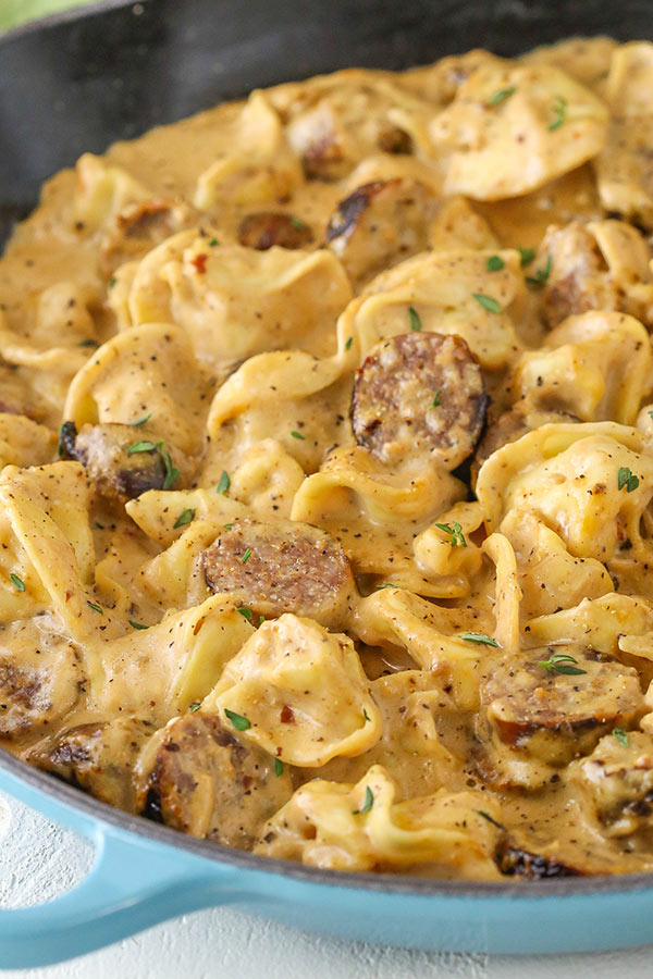 Sausage Tortellini Alfredo