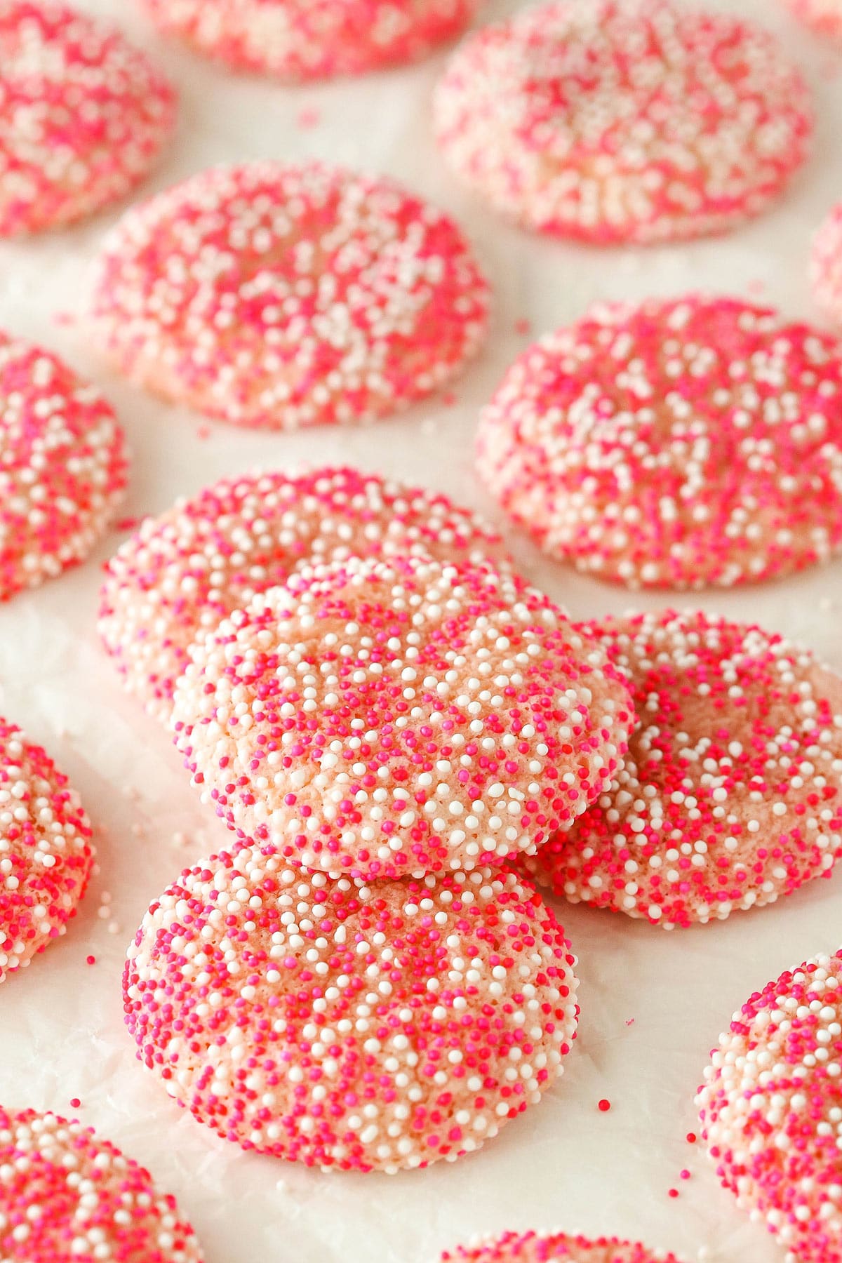 Strawberry Sprinkle Cookies image