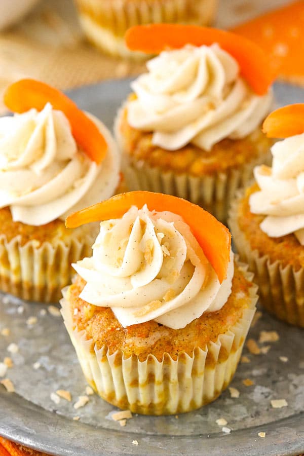 Carrot Cake Cheesecake Swirl Cupcakes recipe