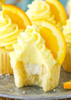 image of inside of Orange Cream Cupcakes