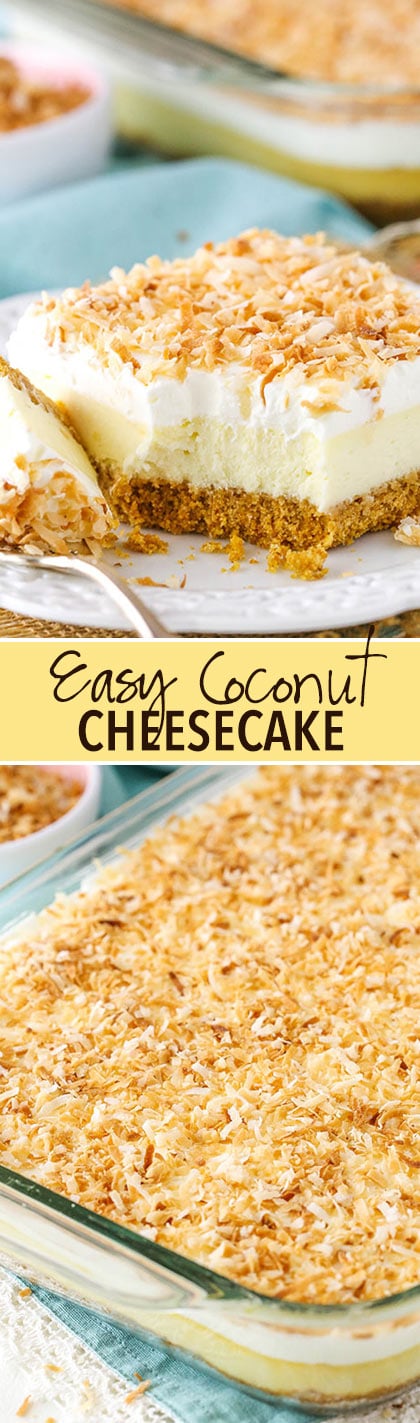 Easy Coconut Cheesecake