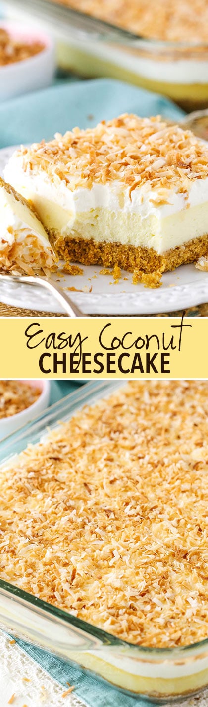 Easy Coconut Cheesecake