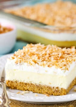 close up image of Easy Coconut Cheesecake
