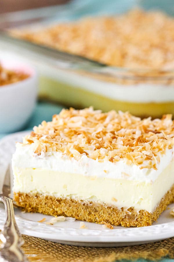 slice of Coconut Cheesecake