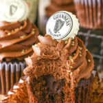 image of inside of Guinness Chocolate Cupcakes