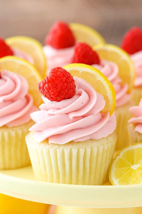 Favorite Lemon Raspberry Cupcakes