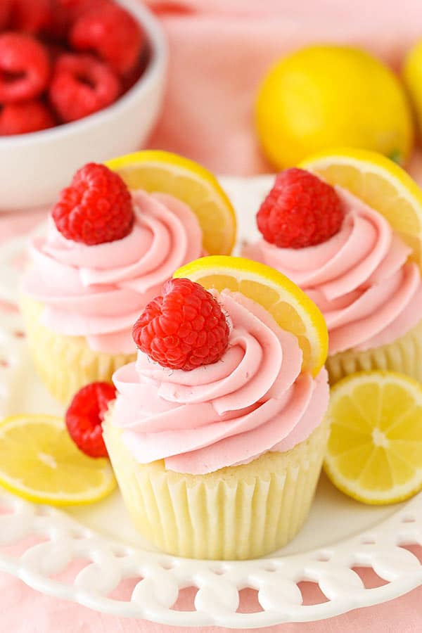 Mini Lemon Raspberry Cakes