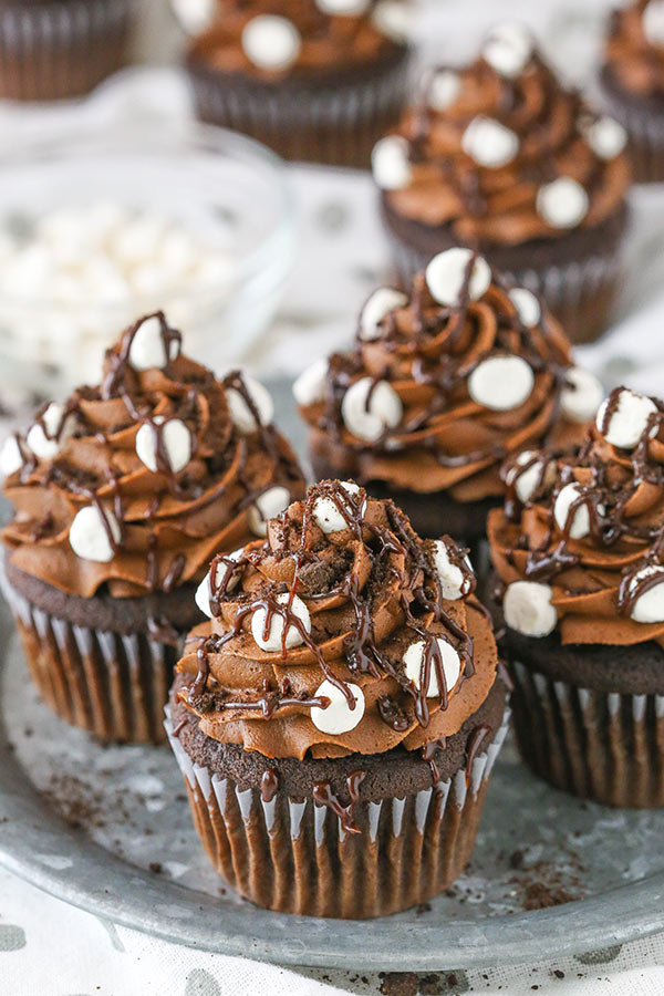 Homemade Mississippi Mud Cupcakes