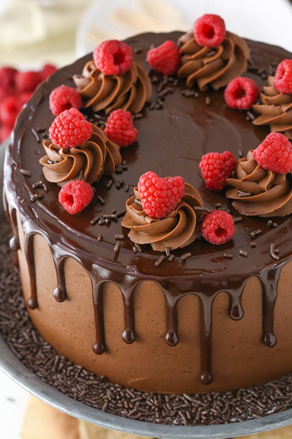 Best Raspberry Chocolate Layer Cake recipe