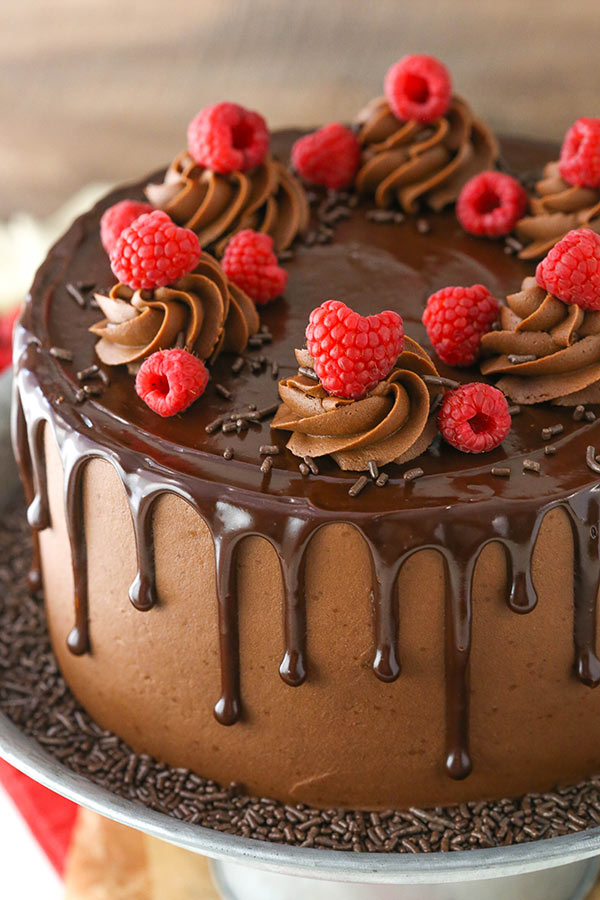 Best Raspberry Chocolate Layer Cake