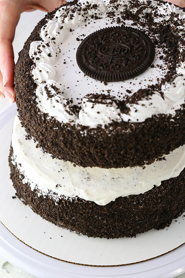 Tutorial: A beautiful OREO ice cream cake decorated for Mothers Day!