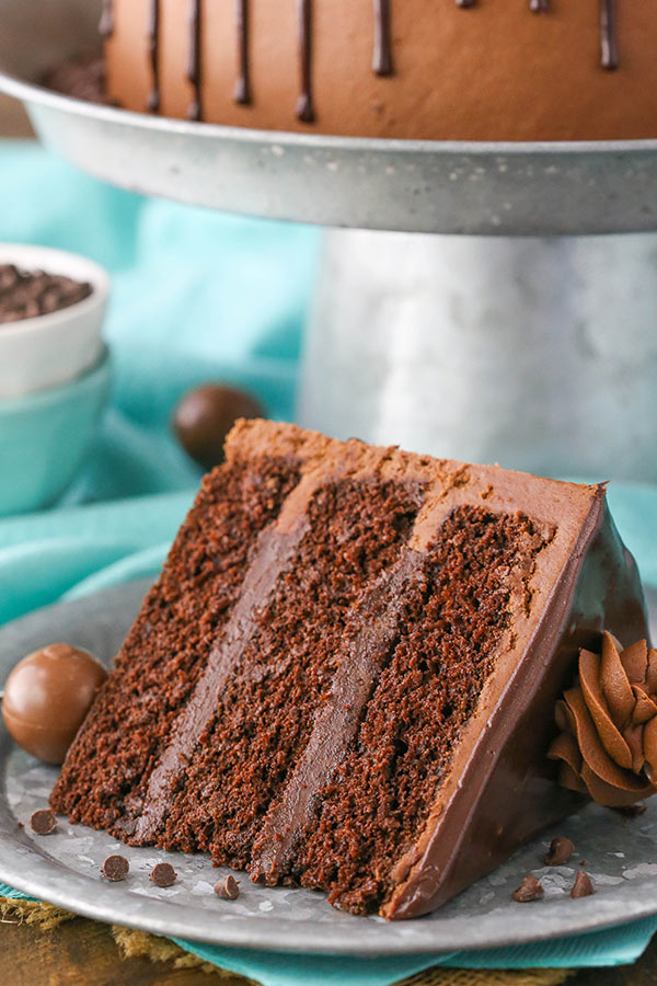 Drunken Chocolate Truffle Cake slice