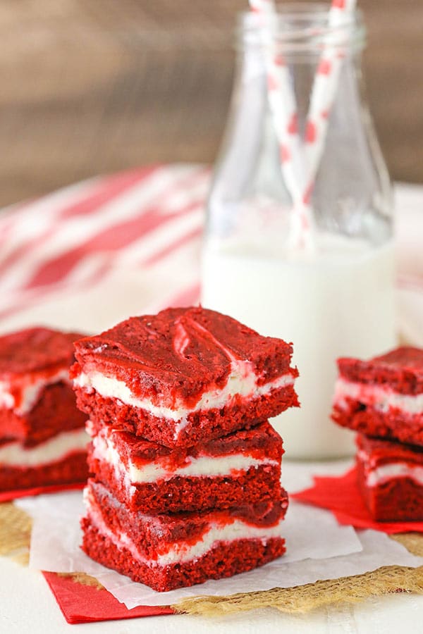 Red Velvet Cheesecake Swirl Brownies