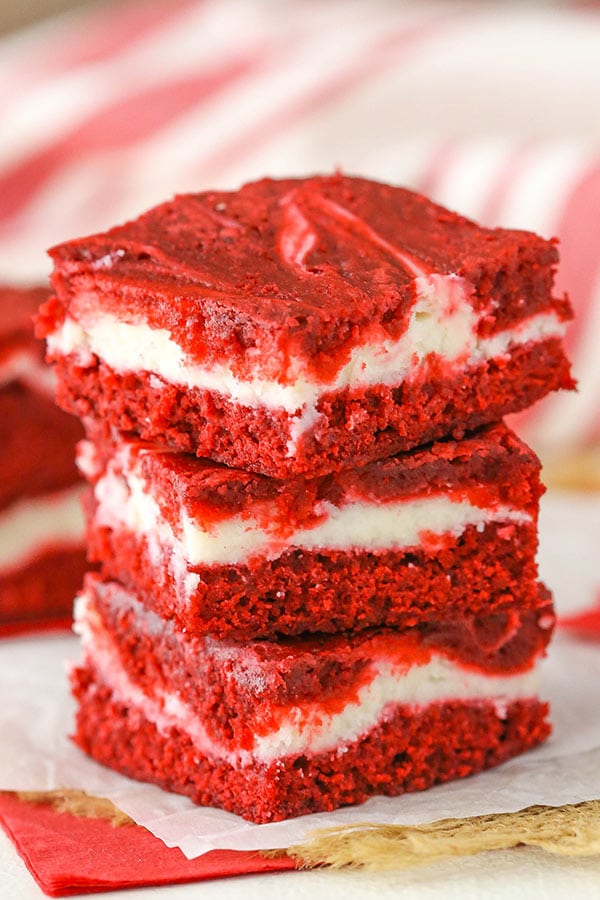 Red Velvet Cheesecake Swirl Brownies