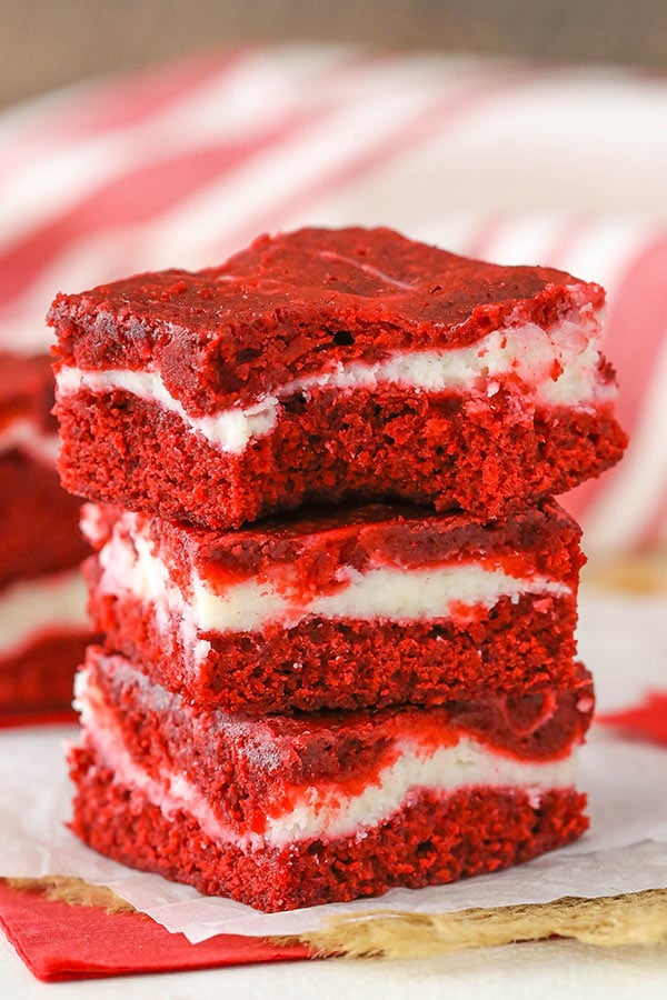 Red Velvet Cheesecake Swirl Brownies