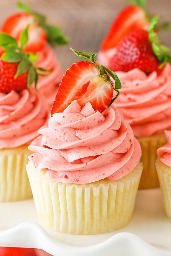 close up of decorated cupcake