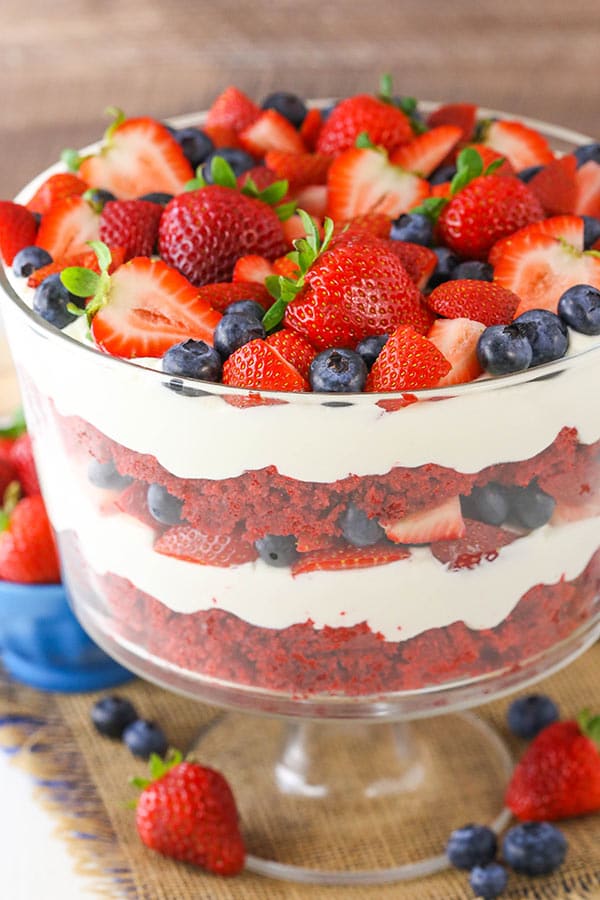 Red Velvet Berry Trifle