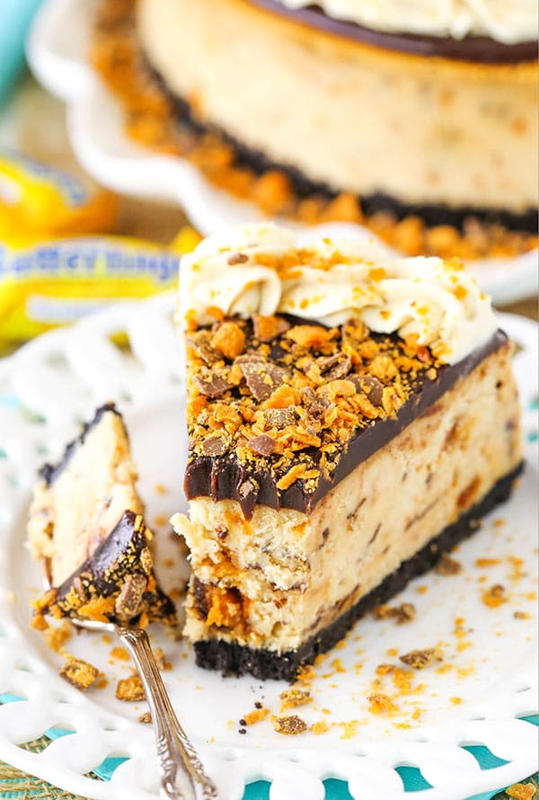 Easy Butterfinger Cheesecake