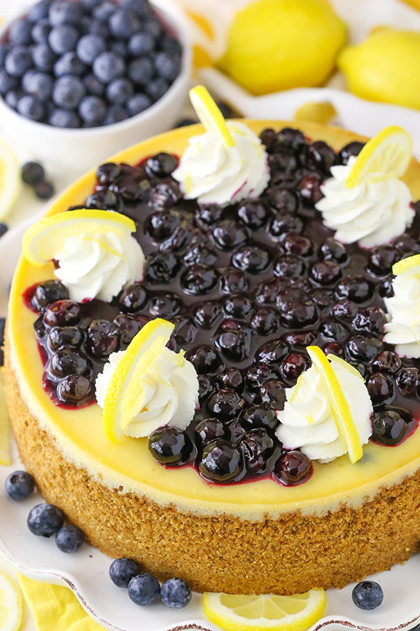 Lemon Blueberry Cheesecake Life Love and Sugar