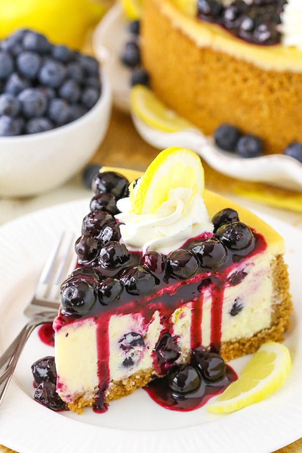 Favorite Lemon Blueberry Cheesecake