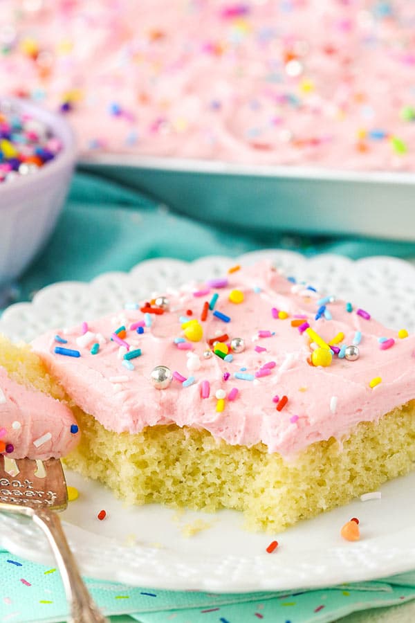 Best Vanilla Sheet Cake