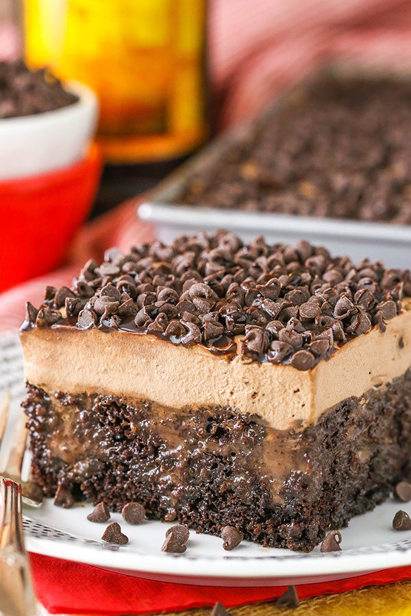 Kahlua Chocolate Poke Cake