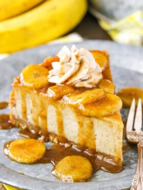 Image of Bananas Foster Cheesecake Recipe | AMAZING Cheesecake Recipe