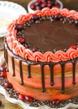 full image of Cranberry Fudge Layer Cake