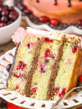 image of Cranberry Fudge Layer Cake