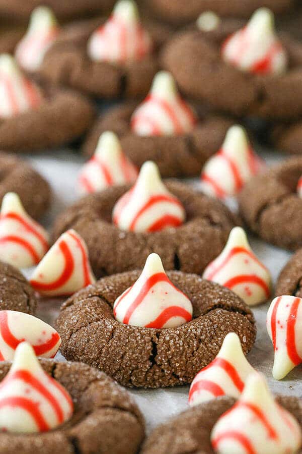 Peppermint Chocolate Thumbprint Cookies recipe
