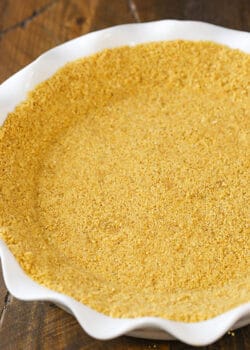 Easy Graham Cracker Crust in pie plate