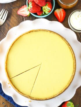 Overhead image of Classic Cheesecake