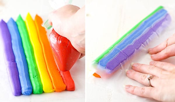 Rainbow Swirl Frosting - How to