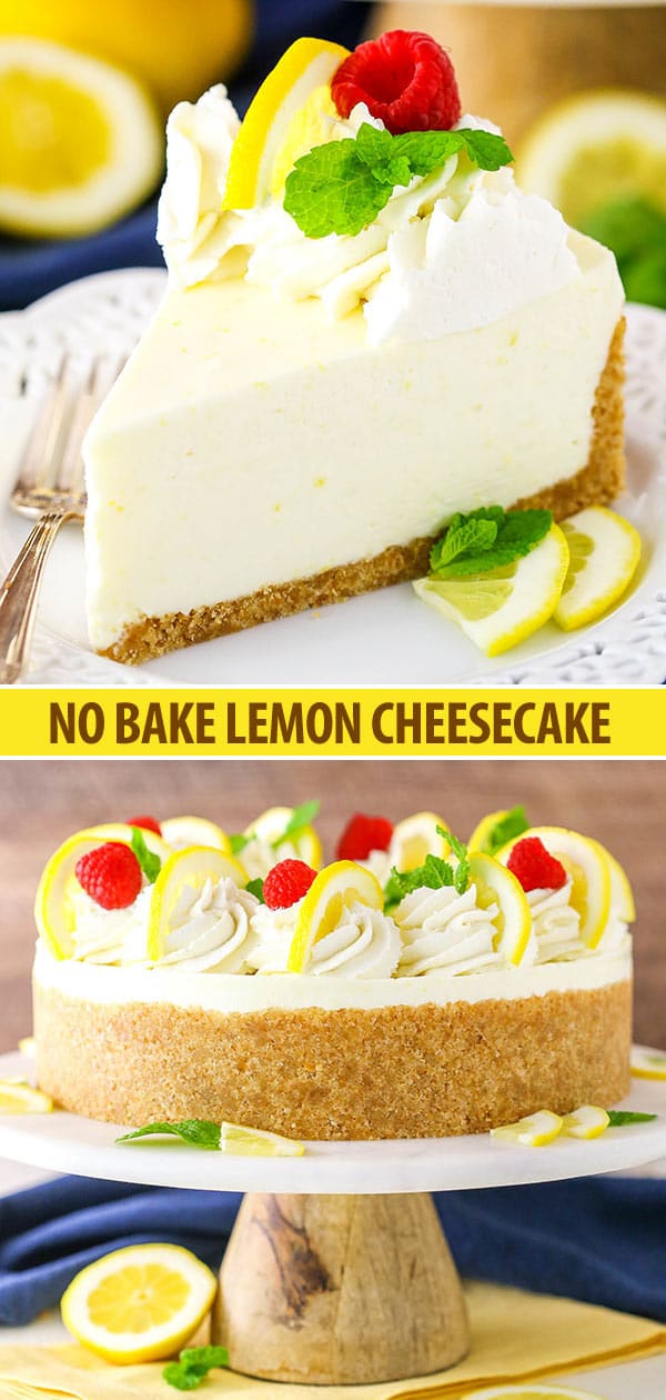 No Bake Lemon Cheesecake Recipe - Life, Love and Sugar