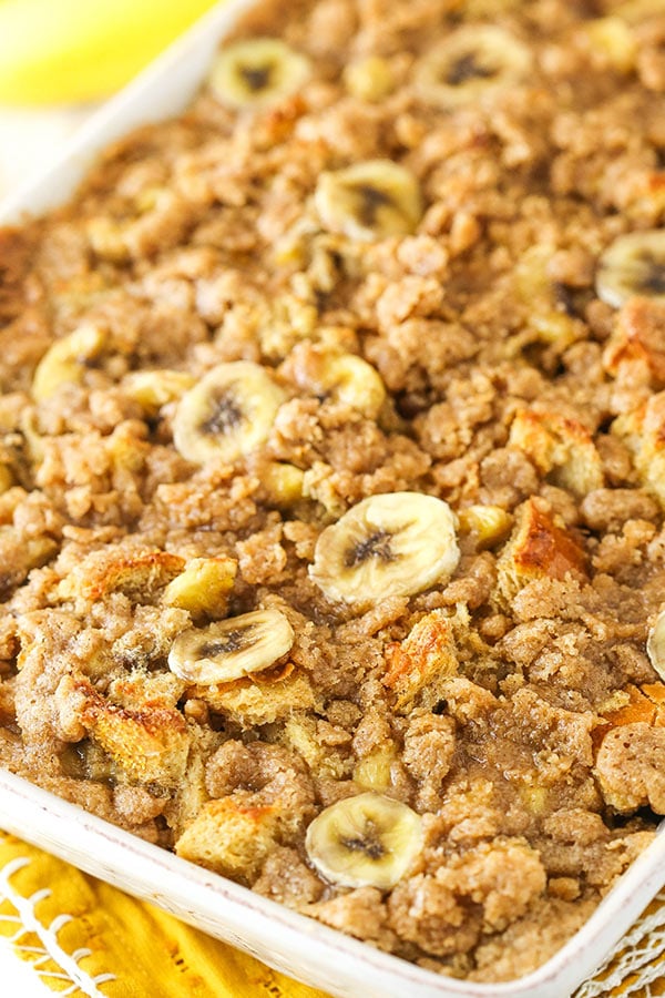 Overnight Banana French Toast Casserole recipe