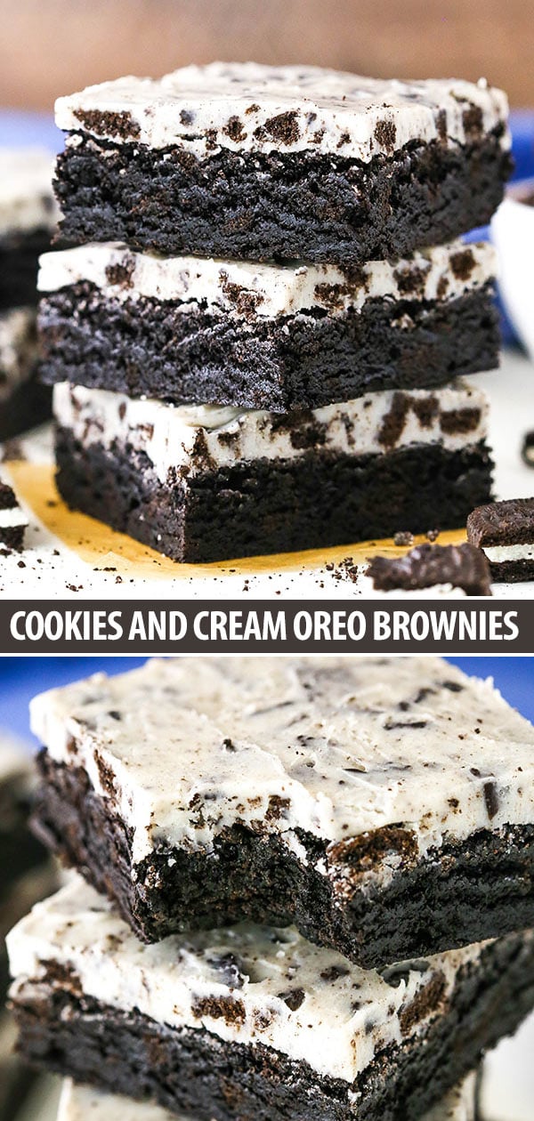 Fudgy Cookies Cream Brownies Recipe Easy Oreo Brownies