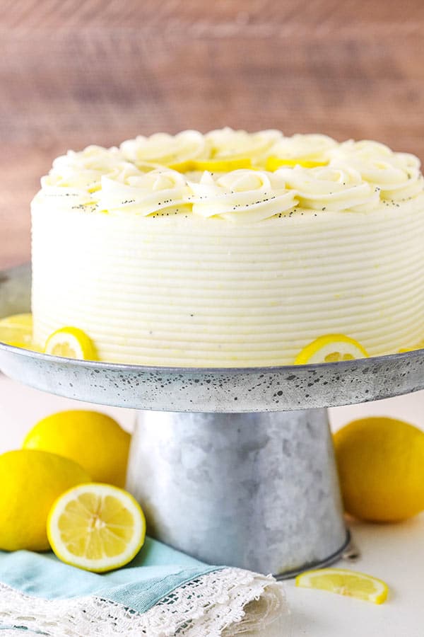 an image of the whole cake from the side