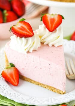 No Bake Strawberry Cheesecake image