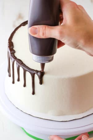 Image of Chocolate Drip applied to Cake