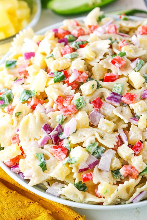 Pineapple Salsa Pasta Salad recipe